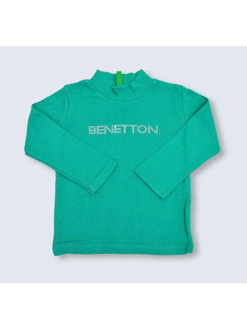 T-Shirt d'occasion Benetton 9/12 M. pour fille.