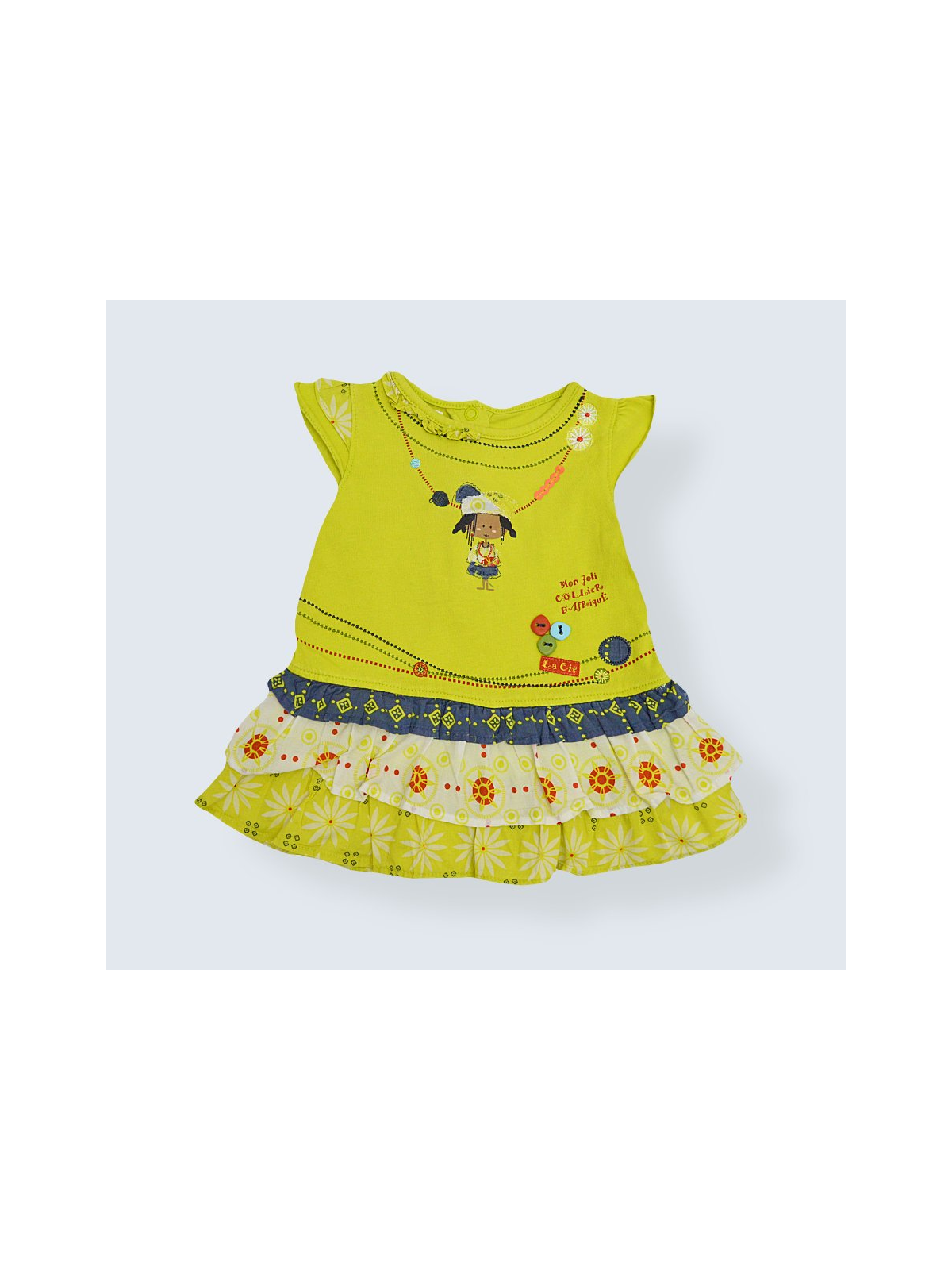 Robe d'occasion LCDP 3 Mois pour fille.