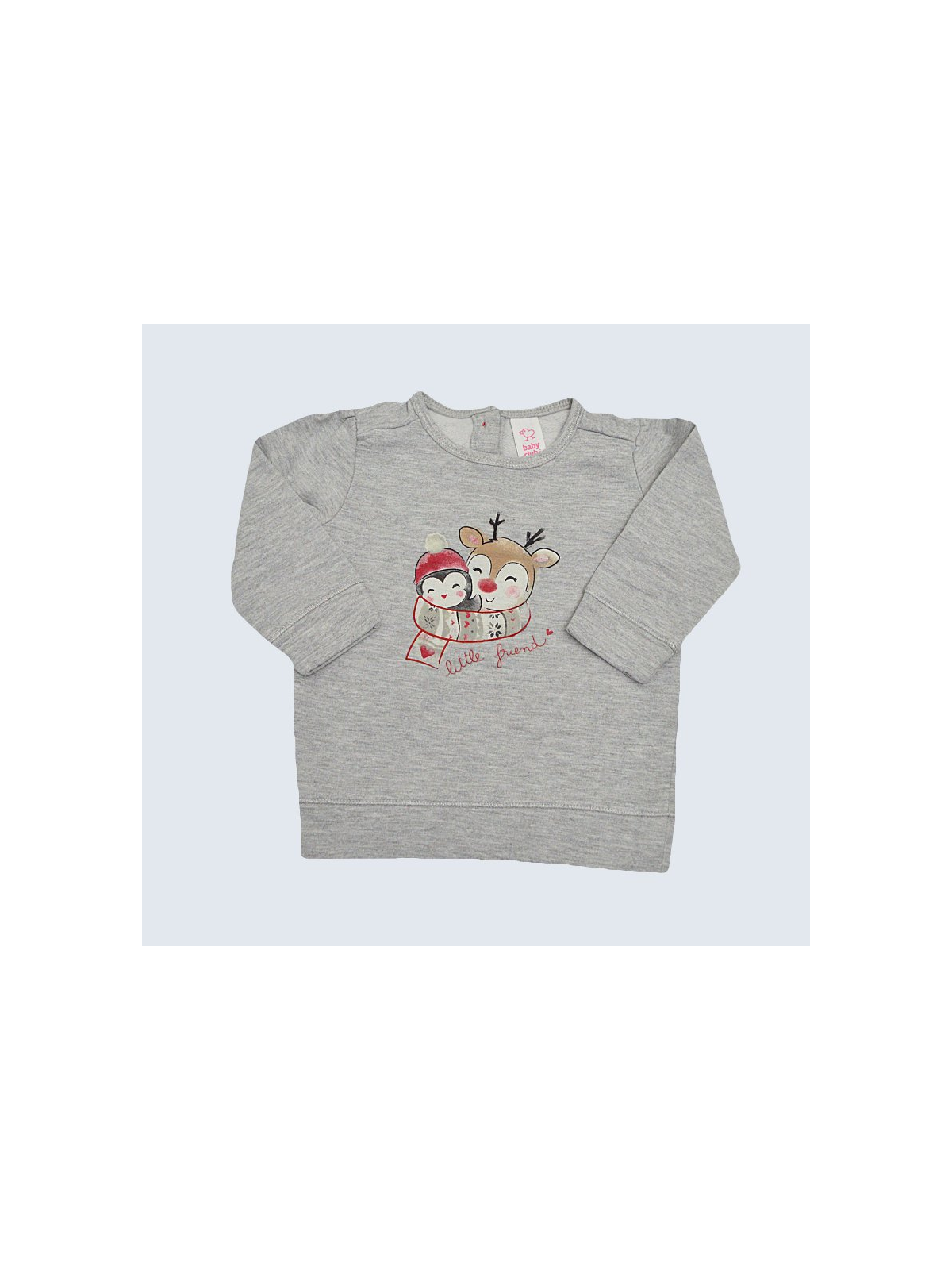 Pull d'occasion Baby Club 6 Mois pour fille.