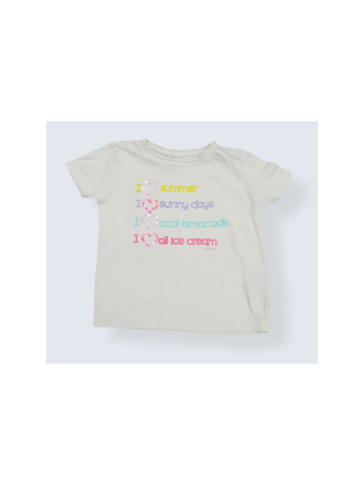 T-Shirt d'occasion S. Oliver 9 Mois pour fille.