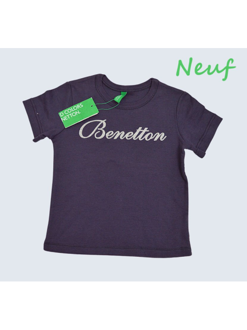 T-Shirt d'occasion Benetton 12/18 M. pour fille.