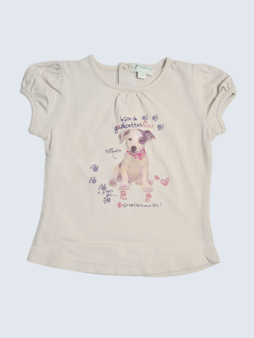 T-Shirt d'occasion Kimbaloo 12 Mois pour fille.