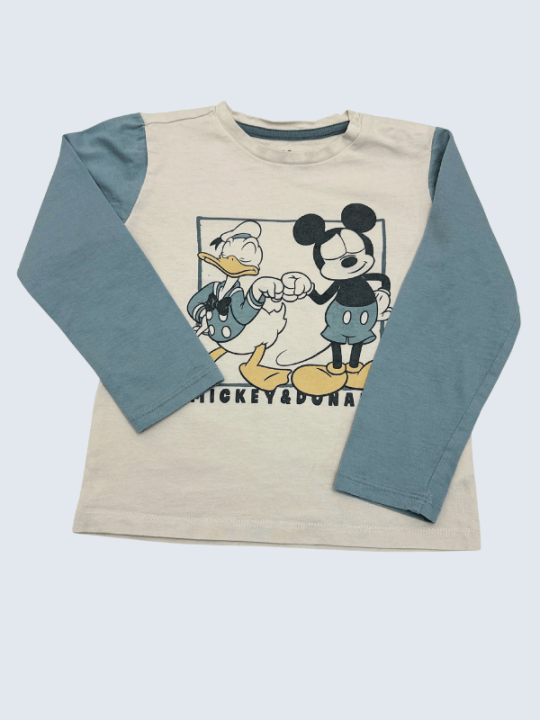 T-Shirt d'occasion Disney 2/3 Ans pour garçon.